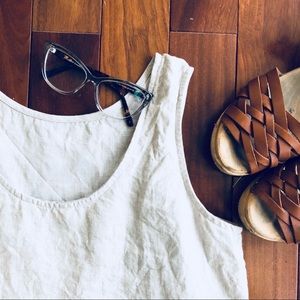 100% linen ethically made crop top Sotela